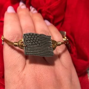 NWOT Bourbon & Bowties Pewter American Flag